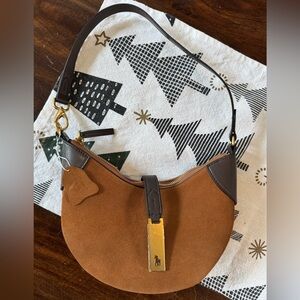 Brown and Black Shoulder Bag similar to polo ID bag